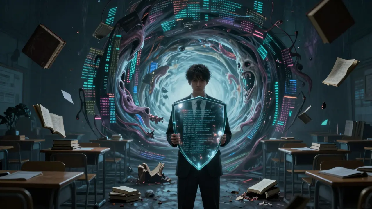 Teacher shielding against monstrous data streams representing AI bias