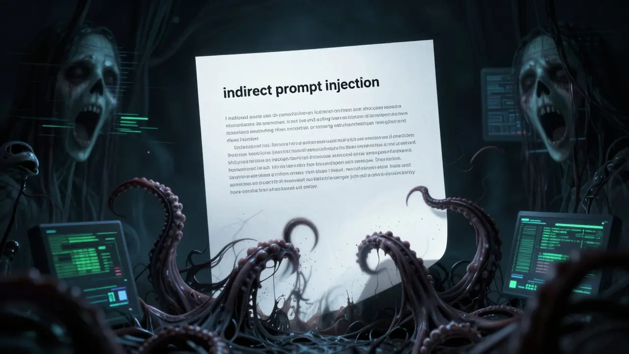 Document dissolving into shadowy tentacles in dark abyss
