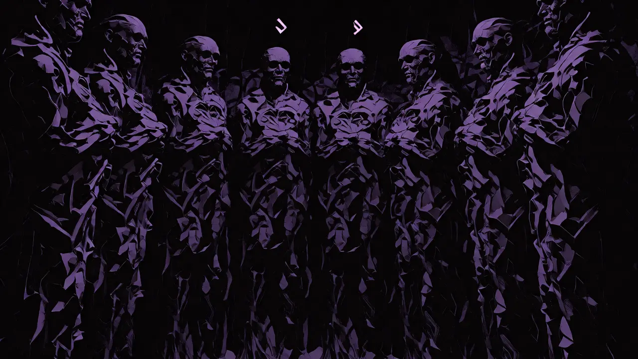 Crowded statues in a tight space showing VRAM memory constraints