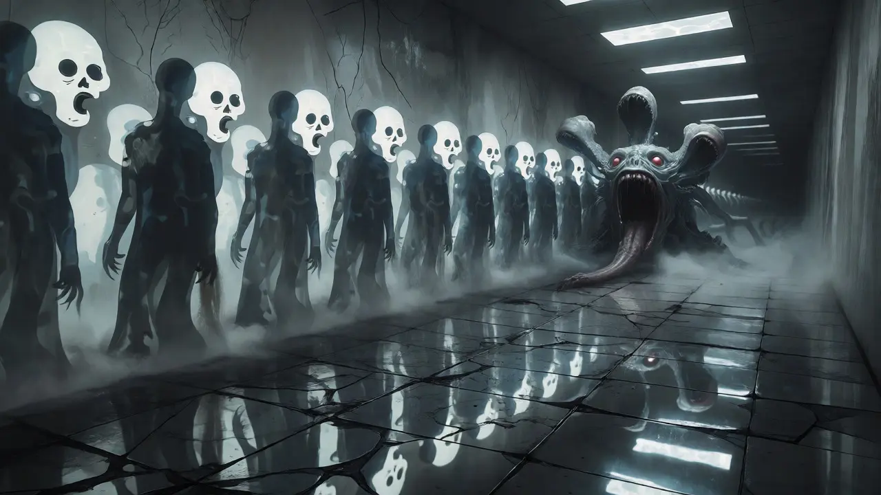 Ghostly users waiting in a nightmarish queue controlled by a tail latency monster