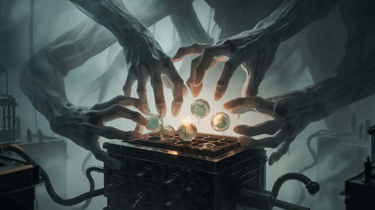 Spectral hands guiding fragile data spheres through a dark machine
